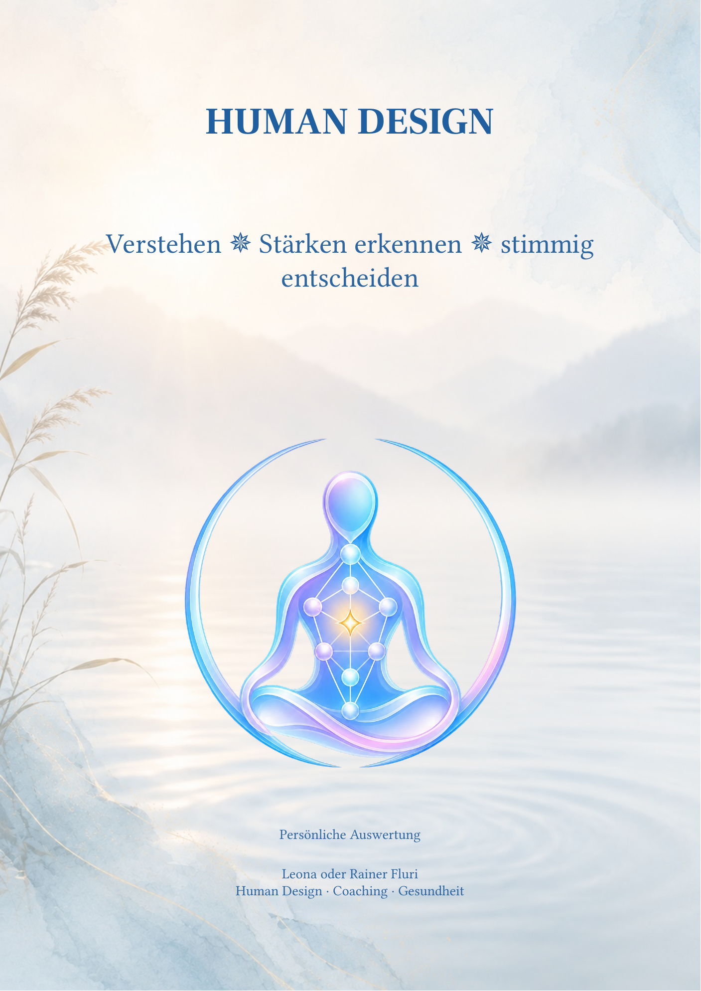 Titelseite der Broschüre Human Design